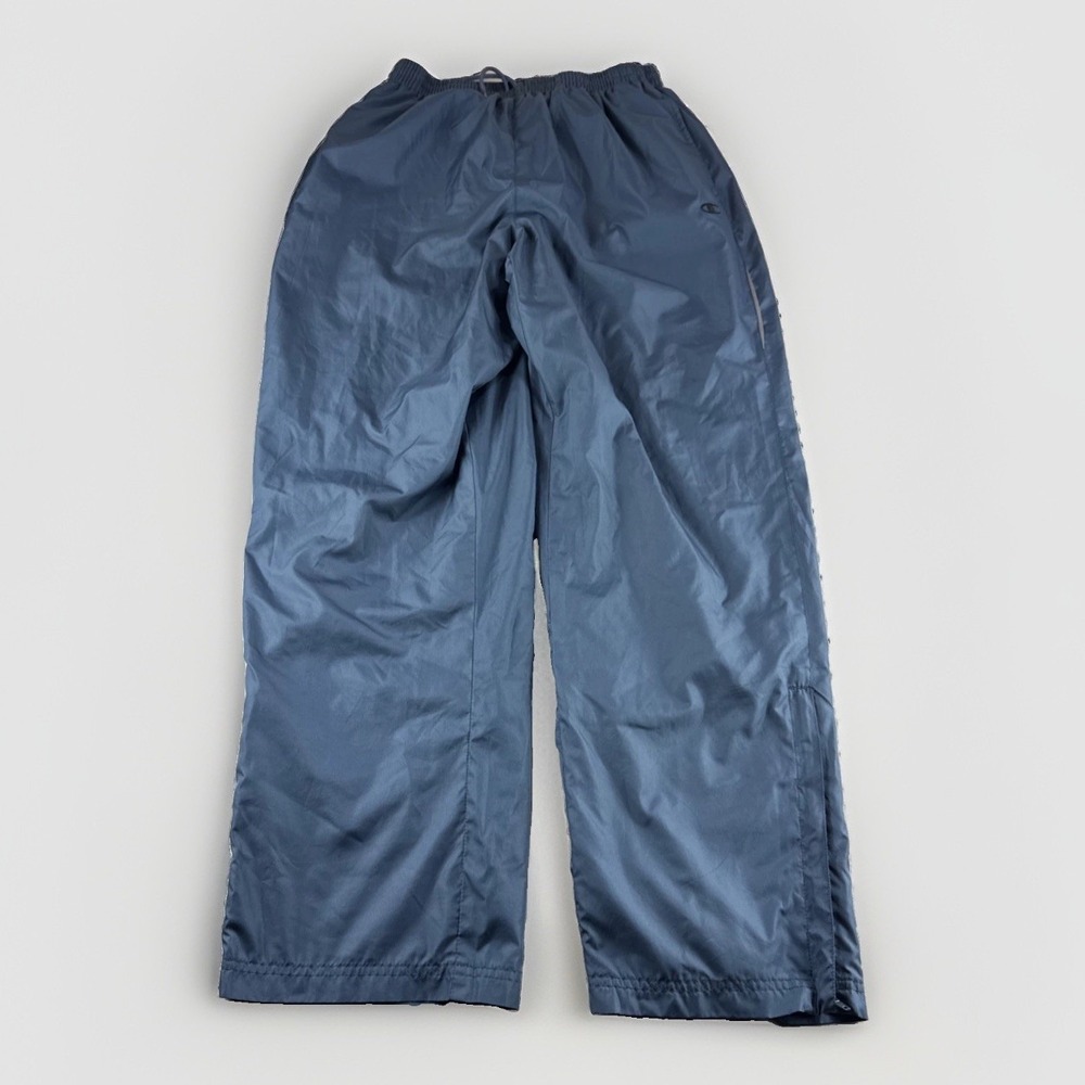 Champion Joggers Mens M Blue Lined Sweatpants Drawstring Pants Running Workout